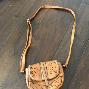 Floral brown purse
